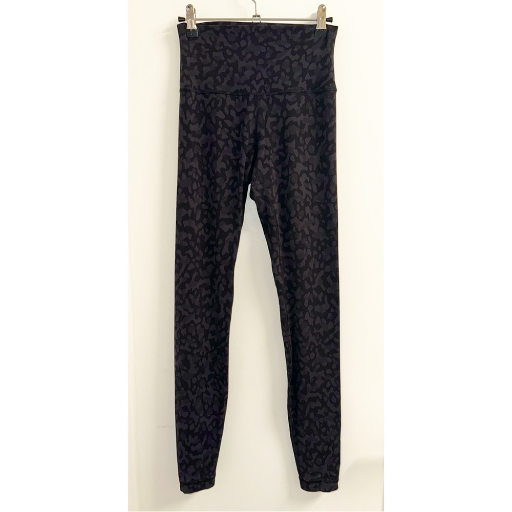 Lululemon Leggings - Black Cheetah/Camo - size 4